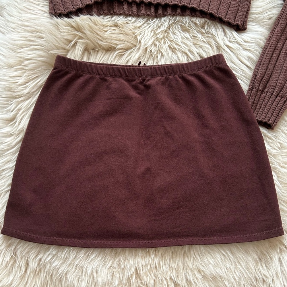 PLAYBOY Brown Mini Skirt - Picture 3 of 5